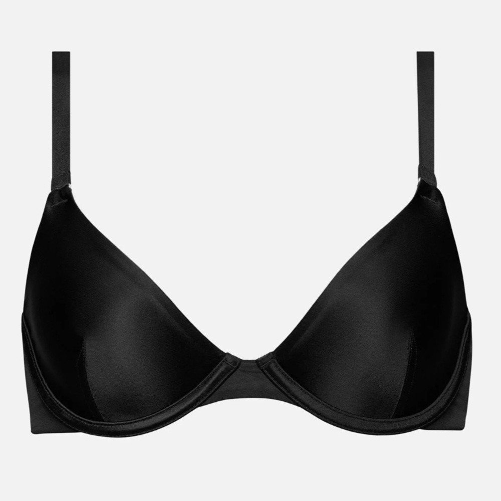 The Plunge - Satin, Black Shine - 36 / C